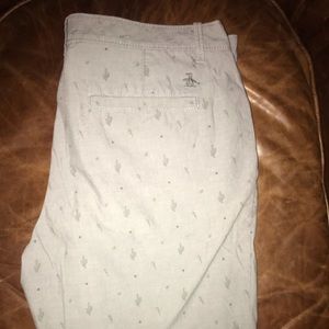 Penguin Shorts with cactus print